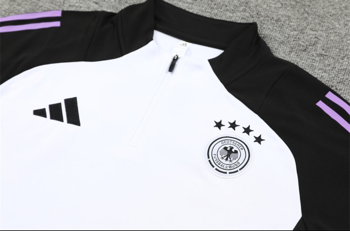 Deutschland Schwarz-Weißer Trainingsanzug III