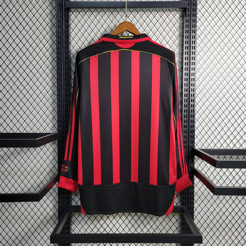 Ac Milan 06/07 Jersey | Long Sleeve Jersey Home Retro | Malgane