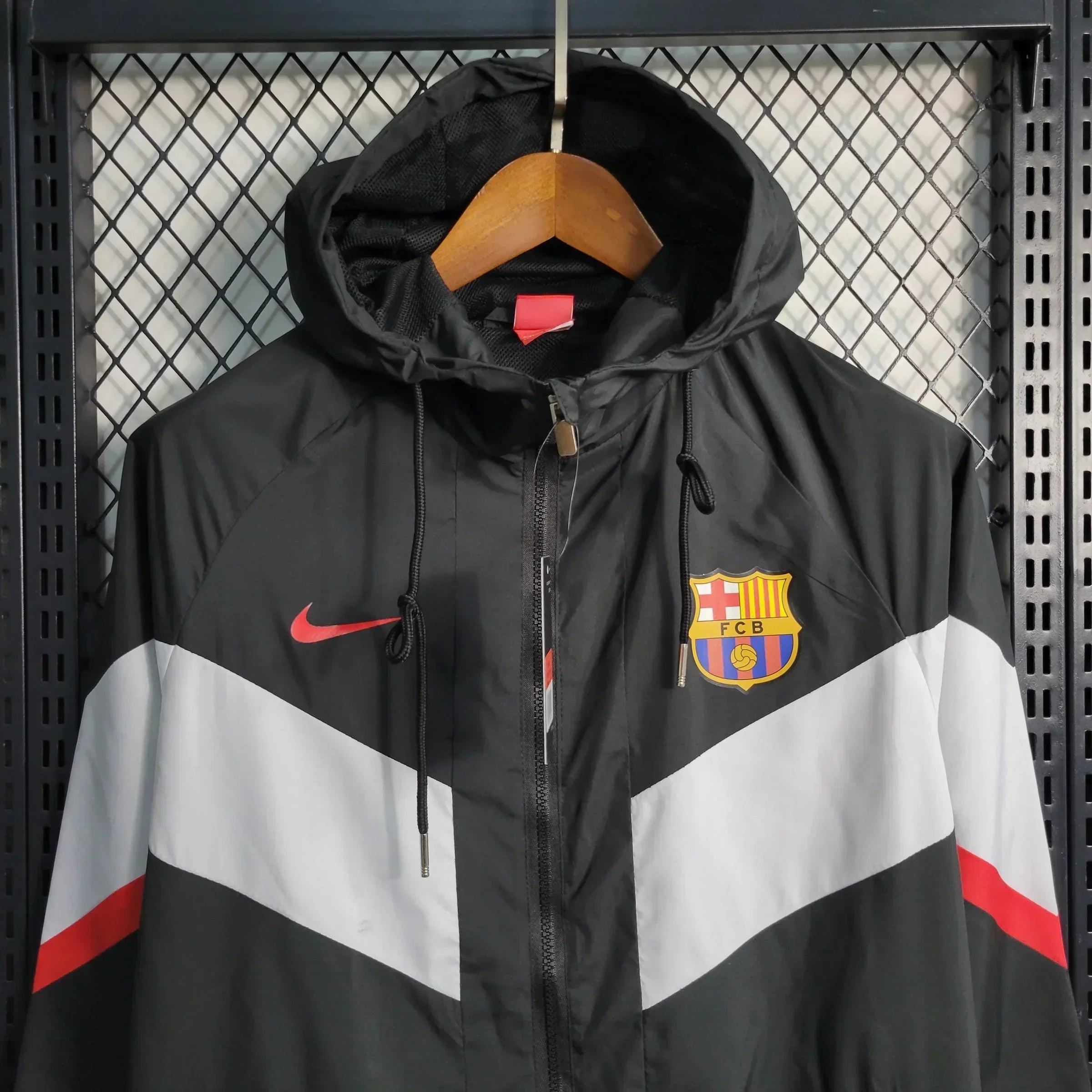 Kurtka Przeciwdeszczowa Barcelona 23/24 - Czarna