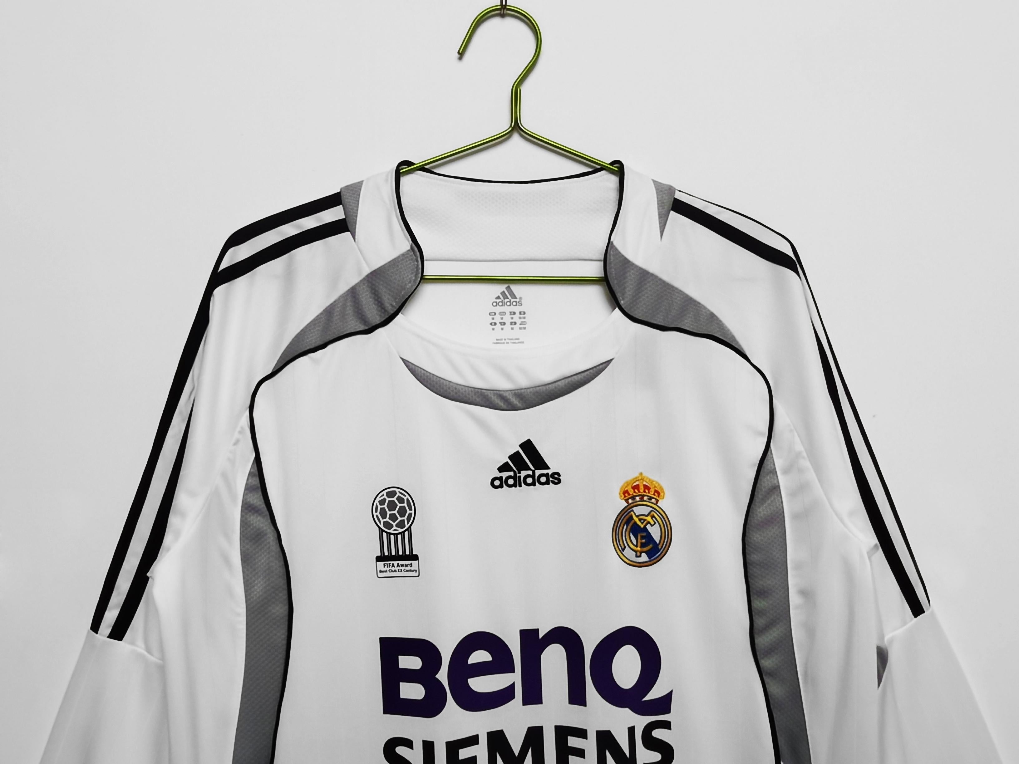 Real Madrid 2006-2007 Maillot Domicile Manches Longues