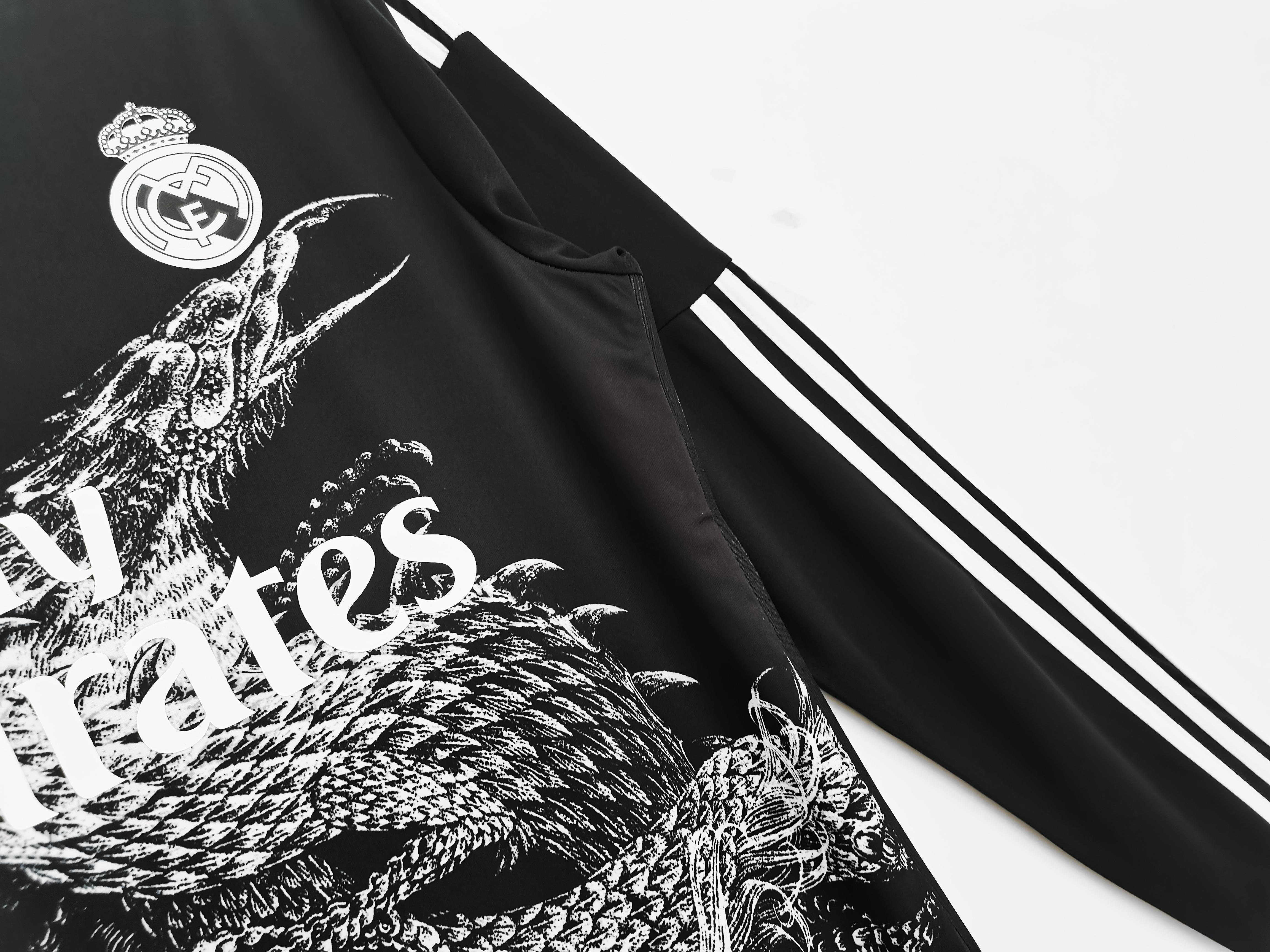 Real Madrid 2014-2015 Drittes Trikot mit langen Ärmeln Retro