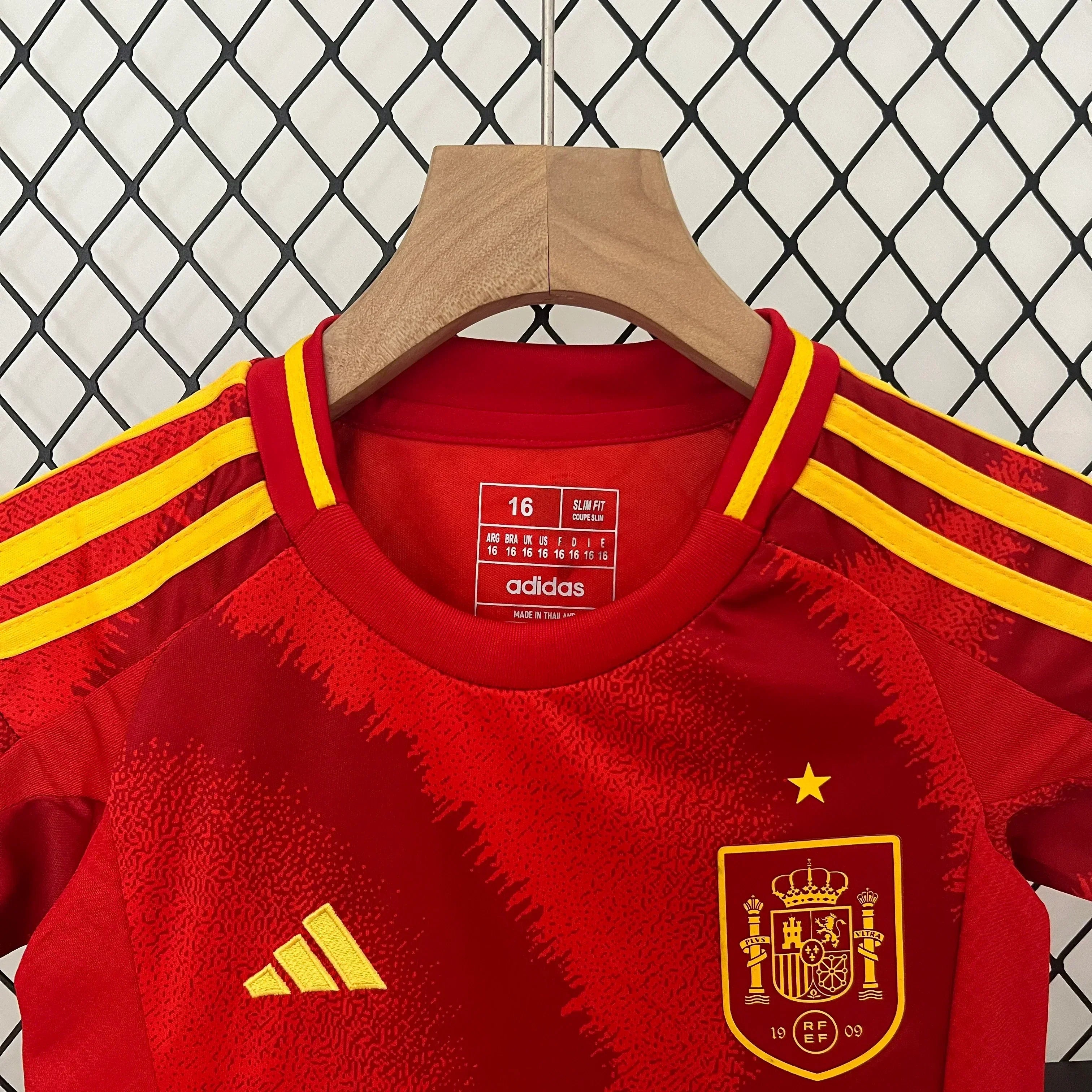 Spanien 2024 Heimtrikot Kinder