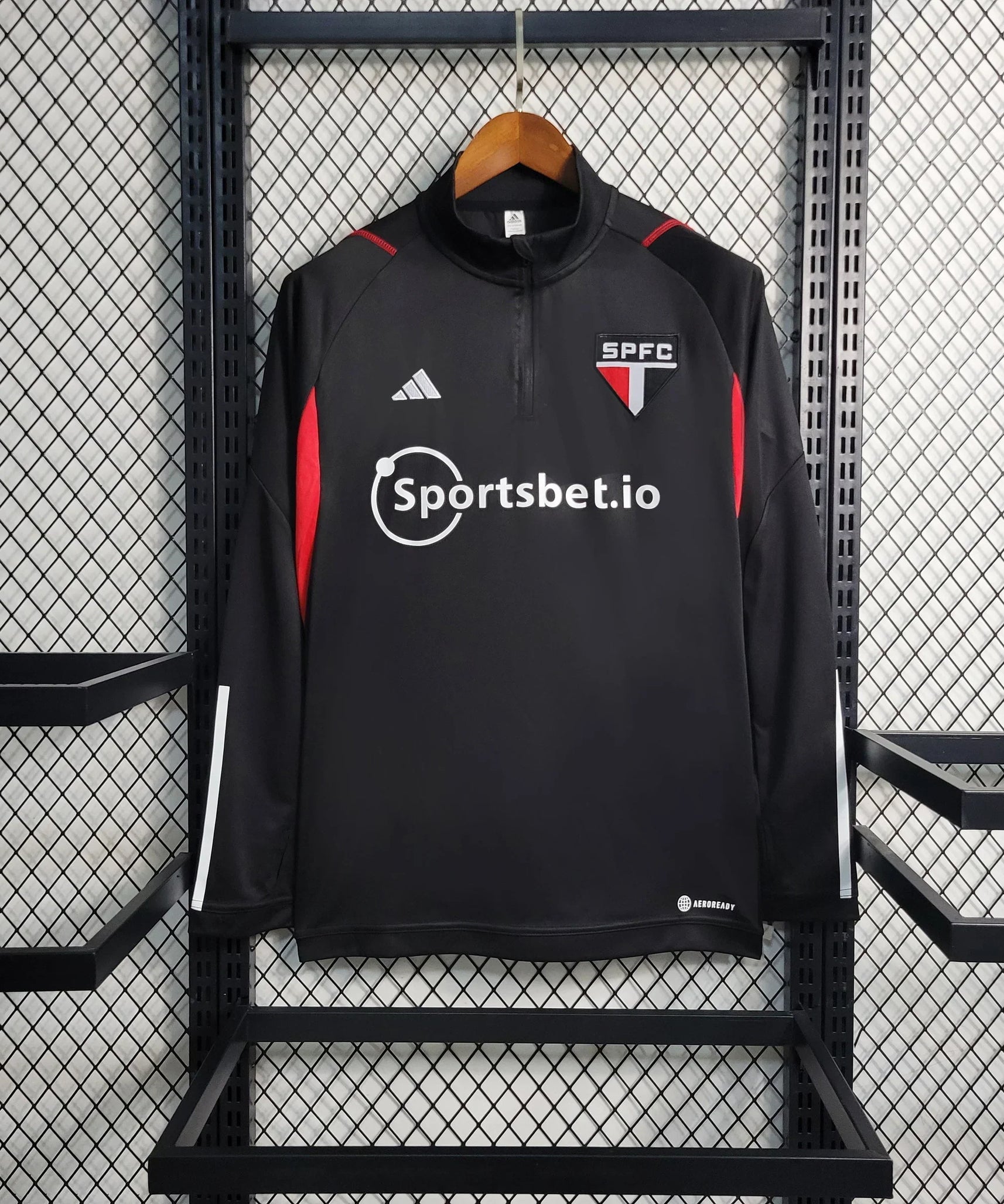 São Paulo Black Windbreaker Jacket 23/24
