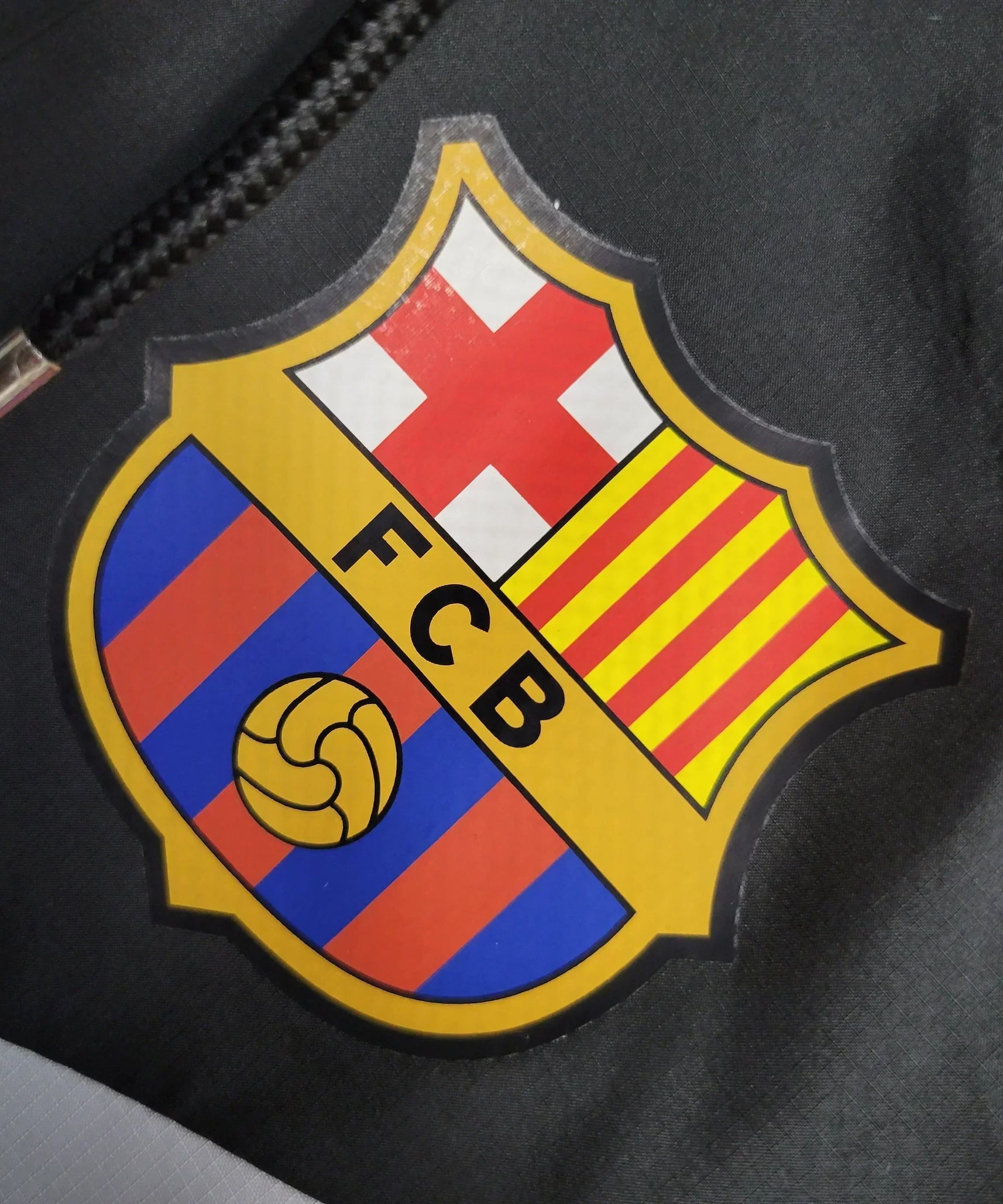 Kurtka Przeciwdeszczowa Barcelona 23/24 - Czarna