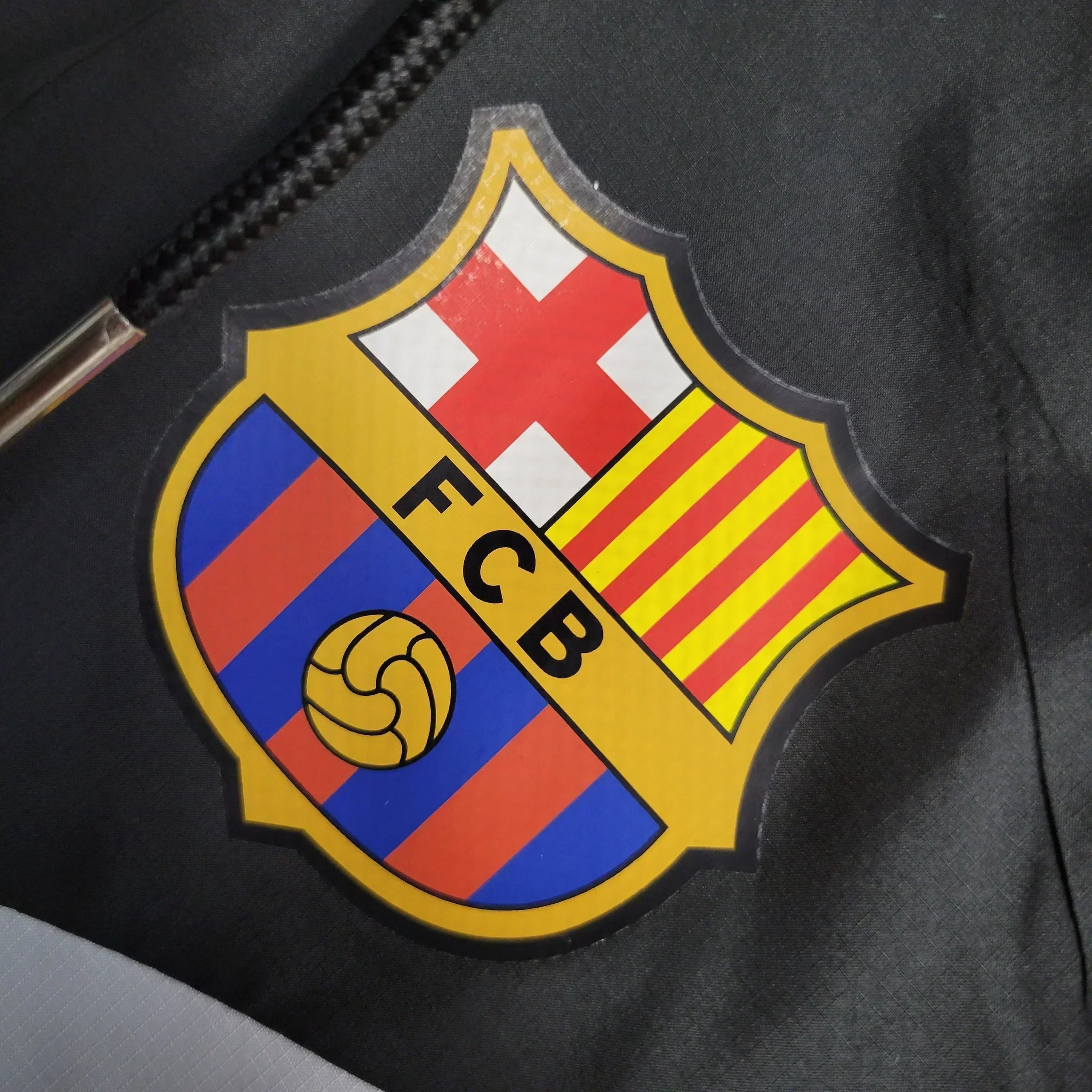 Kurtka Przeciwdeszczowa Barcelona 23/24 - Czarna