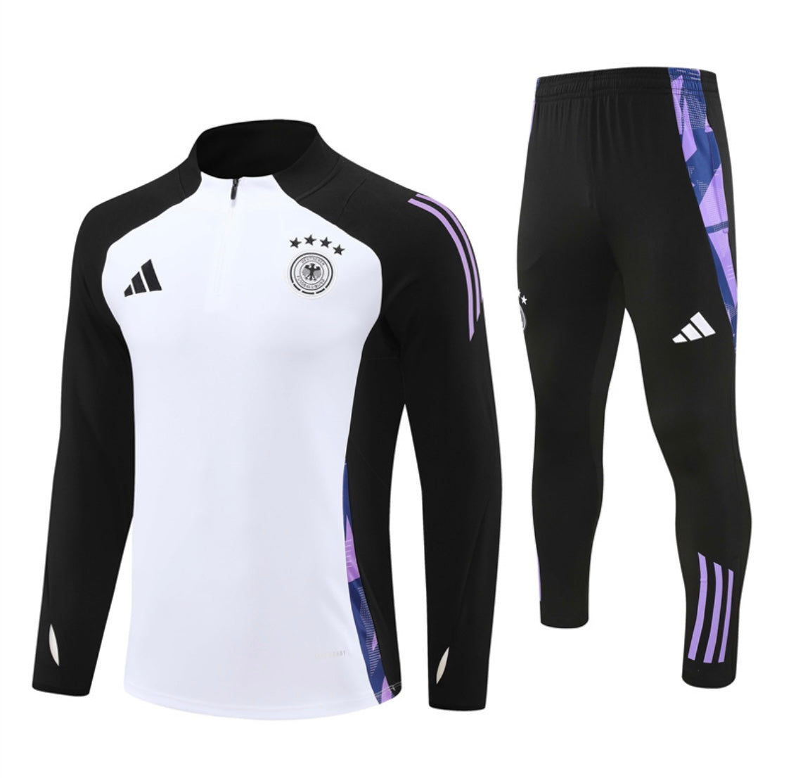 Deutschland Schwarz-Weißer Trainingsanzug III