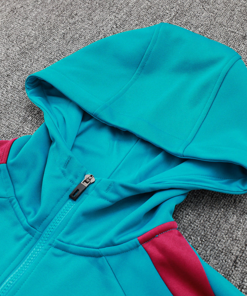 PSG Light Blue and Black Tracksuit