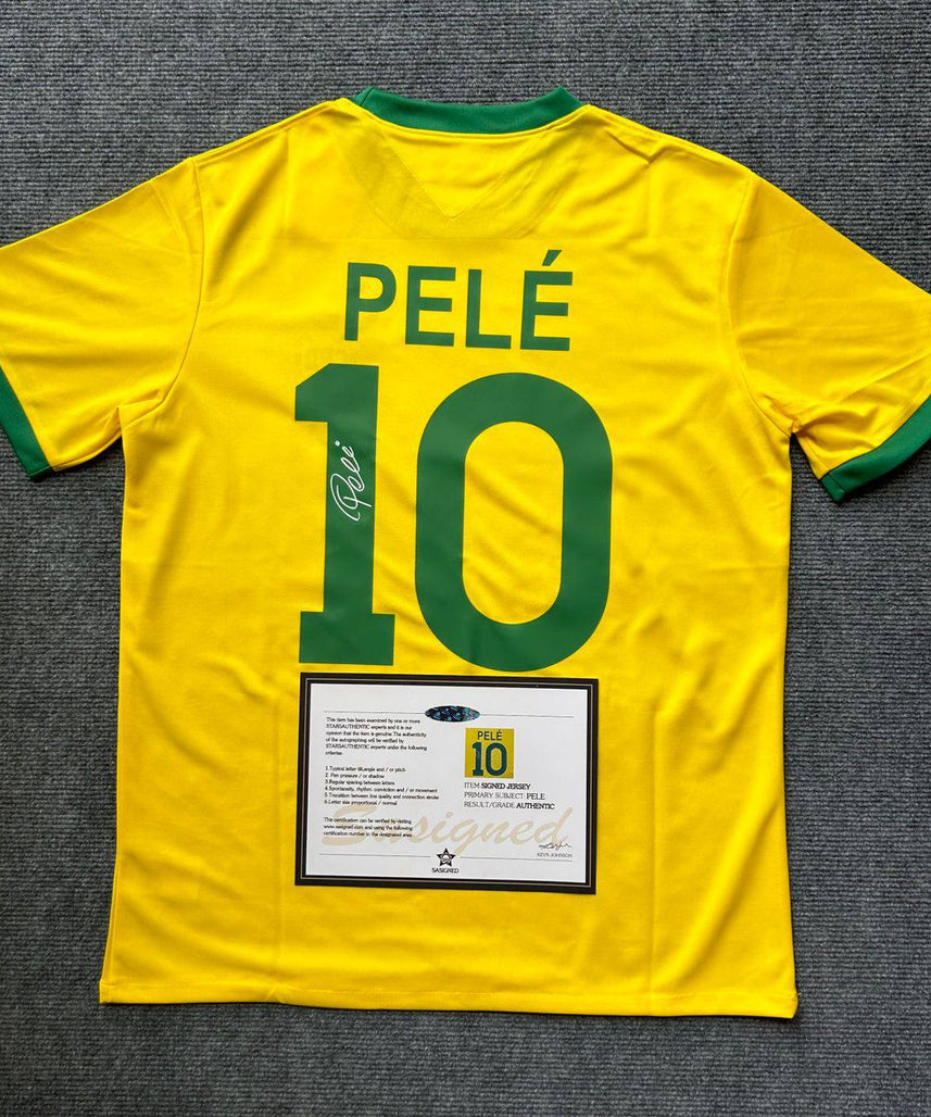 Brasilien "Pele" Signiertes Trikot