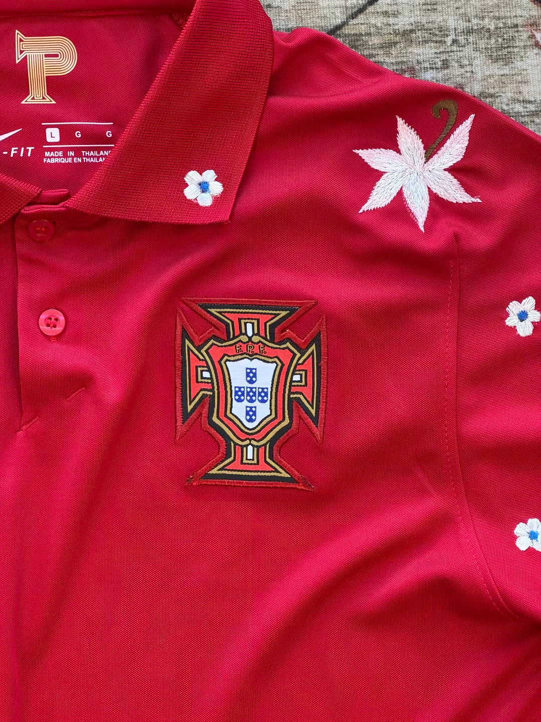Portugal Besticktes Trikot