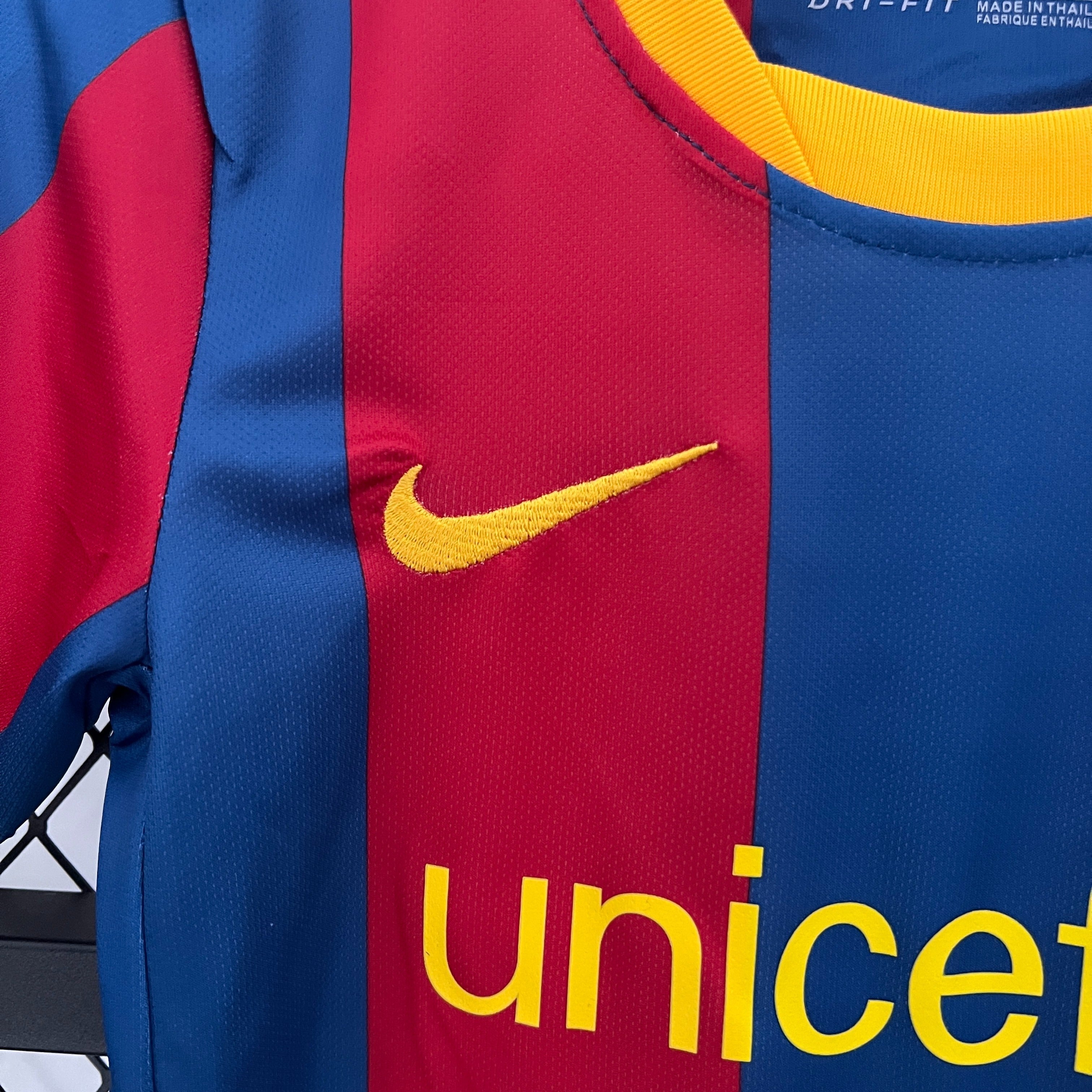 Barcelona 10-11 Retro Local Kit Infantil