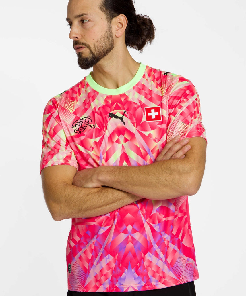 Switzerland " Pink " Wolrd cup Away Jersey
