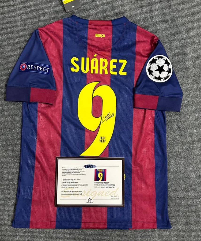 Camiseta Firmada del FC Barcelona "Suárez"