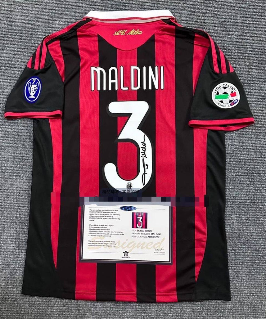 Koszulka AC Milan "Maldini" z Autografem