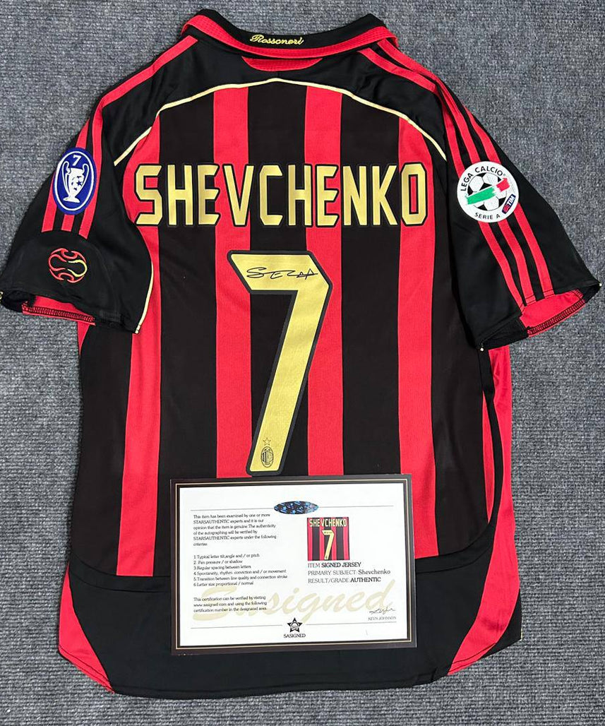 Koszulka AC Milan "Shevchenko" z Autografem