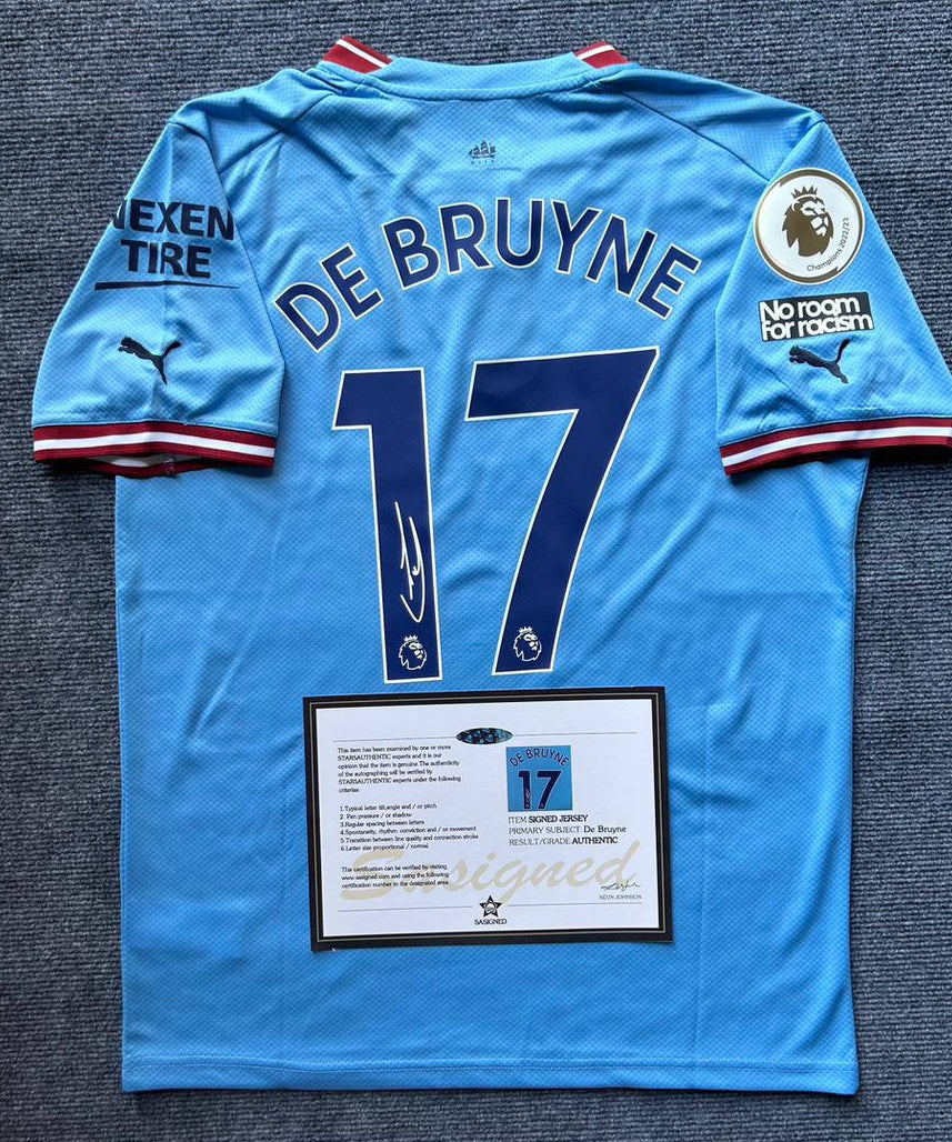 Koszulka Manchester City "De Bruyne" z Autografem