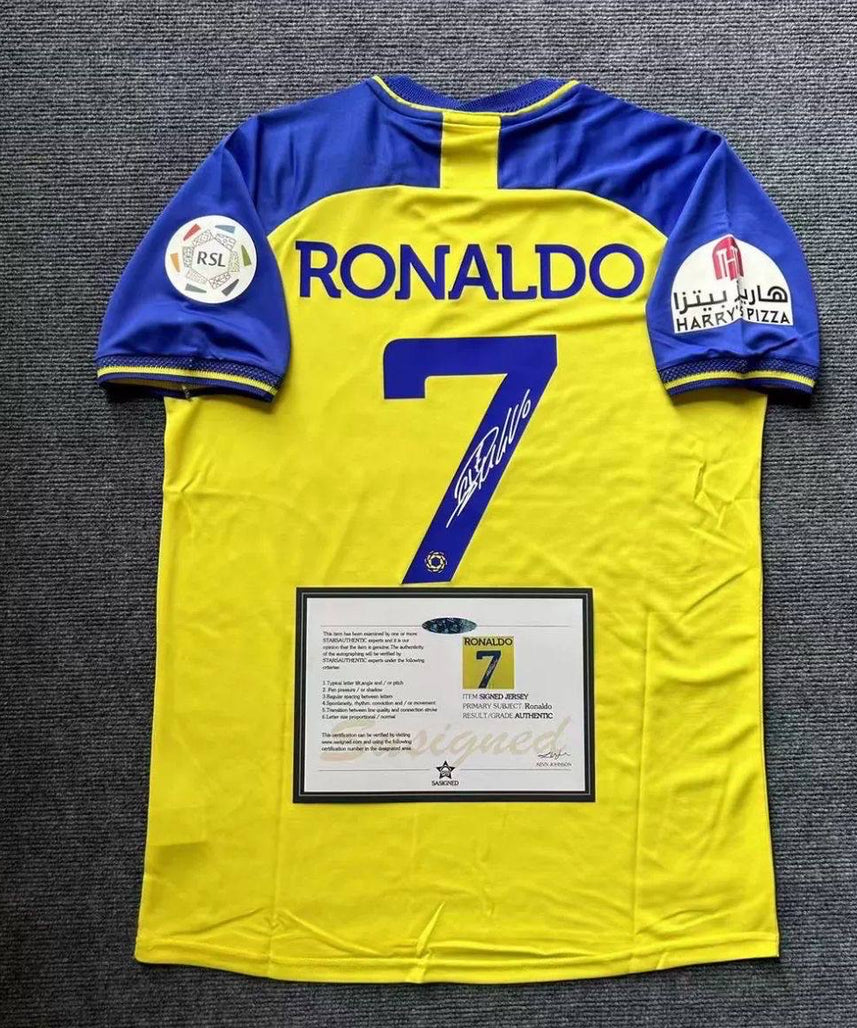 AL Nassr "Ronaldo" Signiertes Trikot II